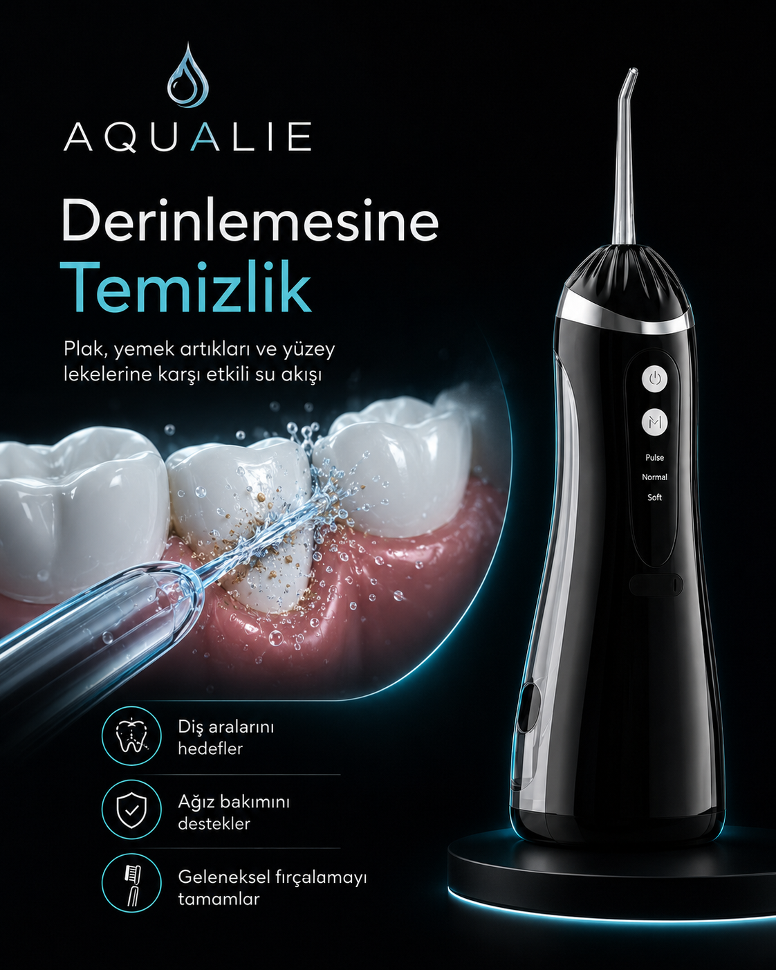 AQUALIE OBSIDIAN Ağız Duşu