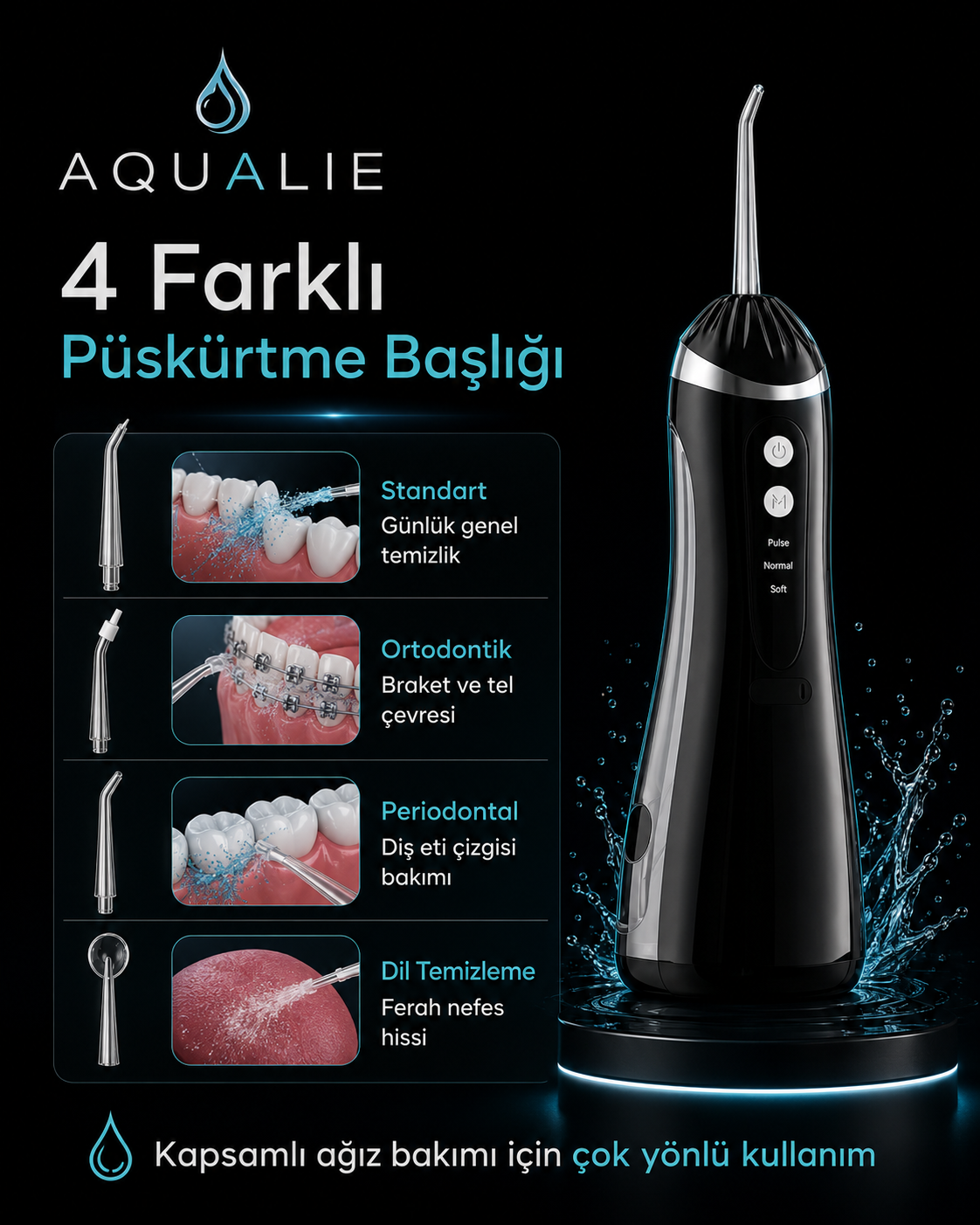 AQUALIE OBSIDIAN Ağız Duşu